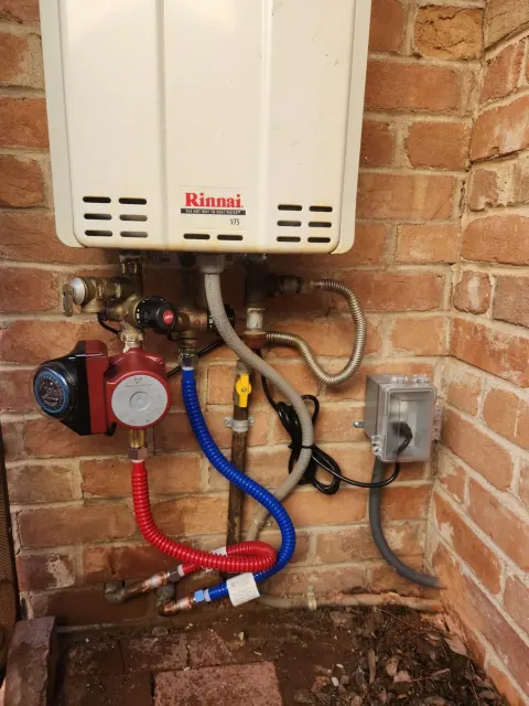 Water heater installation with re-circulation pump in Tucson, AZ