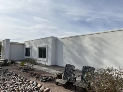 Stucco wall and exterior repaint on a Tucson, AZ home