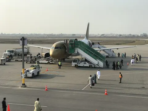 Sialkot International Airport in Sambrial, Punjab