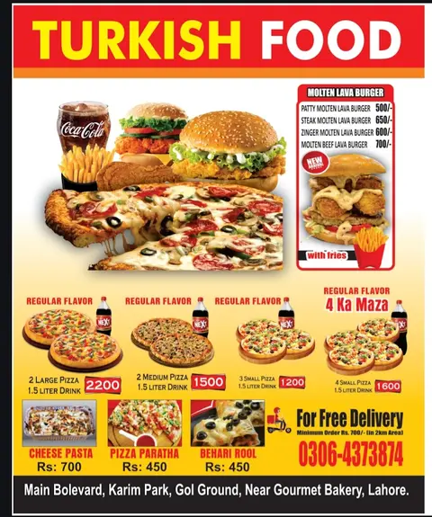 Turkish Food in Lahore, Punjab