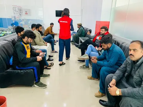 Hussain Honda Center in Ugoki, Punjab
