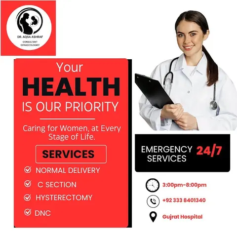 Dr Aqsa Ashraf Consultant Gynaecologist in Gujrat, Punjab