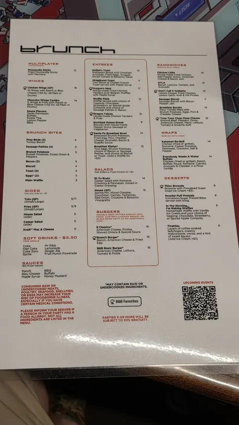 Menu at Battle and Brew - Sandy Springs, Sandy Springs, GA