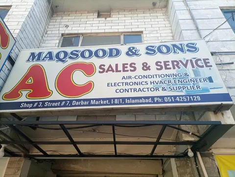 MAQSOOD AND SONS - BEST HVAC CONTRACTORS , AC REPAIRING AND MAINTENANCE COMPANY in Islamabad, Islamabad Capital Territory