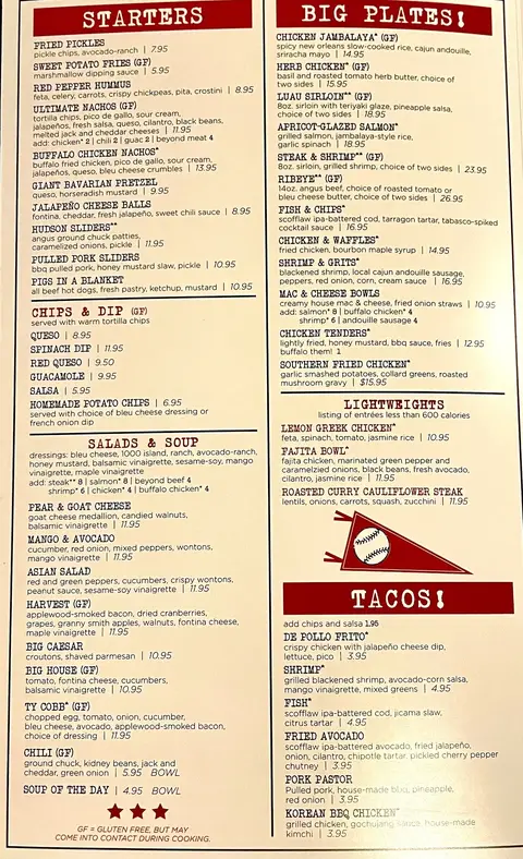 Menu at Hudson Grille Sandy Springs, Sandy Springs, GA