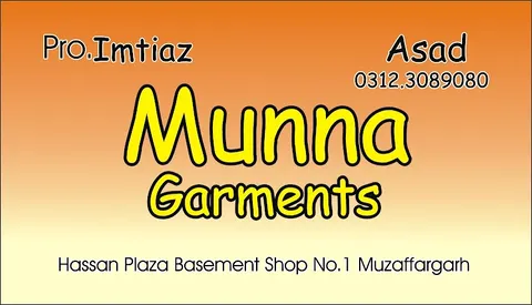Munna Garments in Muzaffargarh, Punjab