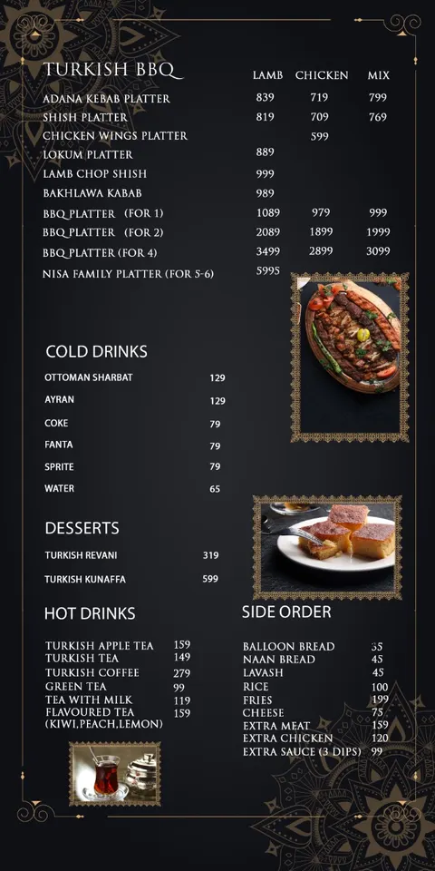 Nisa Sultan Turkish Cuisine in Lahore, Punjab