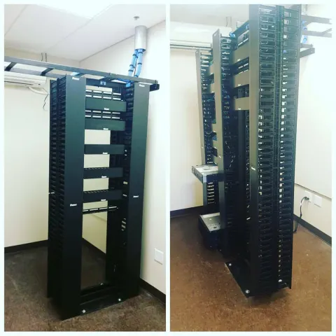 Network rack and cable management installation in Tucson, AZ