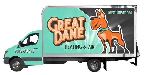 Great Dane Heating & Air service truck