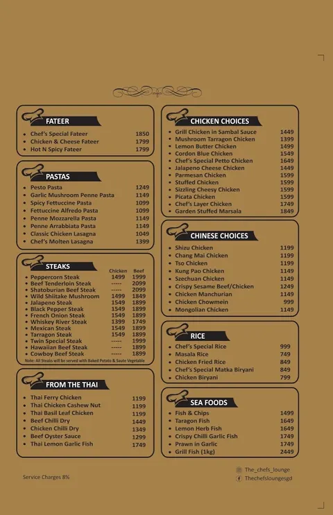 The Chef’s Lounge in Sargodha, Punjab