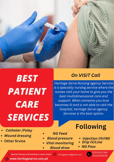 Heritage Serve Home Patient Health Care Services in Lahore, Punjab