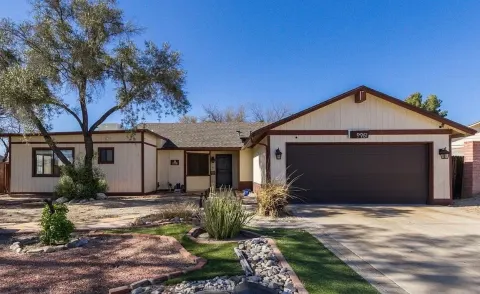 Completed stucco and exterior paint job on a Tucson, AZ home