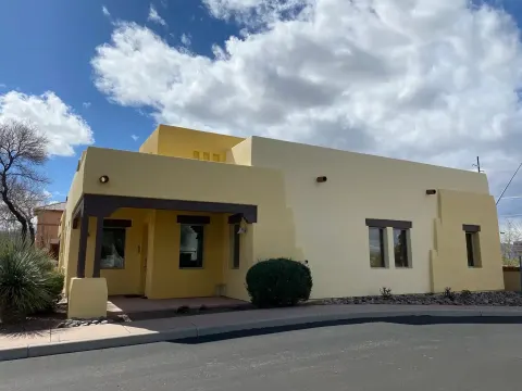 Exterior repaint on a Southwest-style home in Tucson, AZ