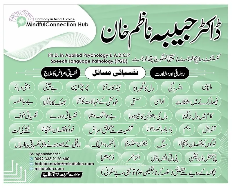 MCH by Habiba Nazim Khan, Psychomotor Therapist in Multan