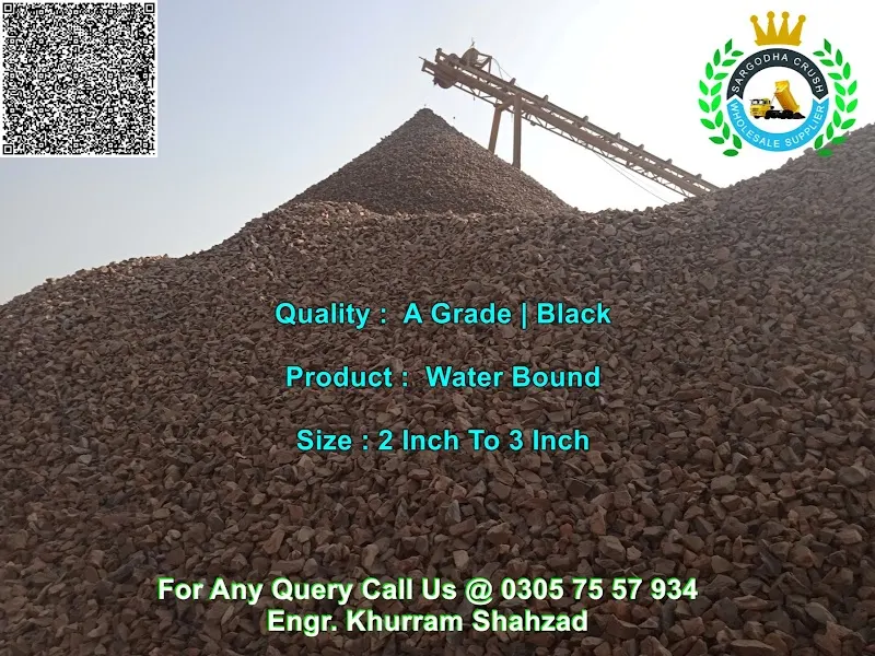 Sargodha Crush Wholesale Supplier And Building Material, Construction Material Wholesaler in Lahore