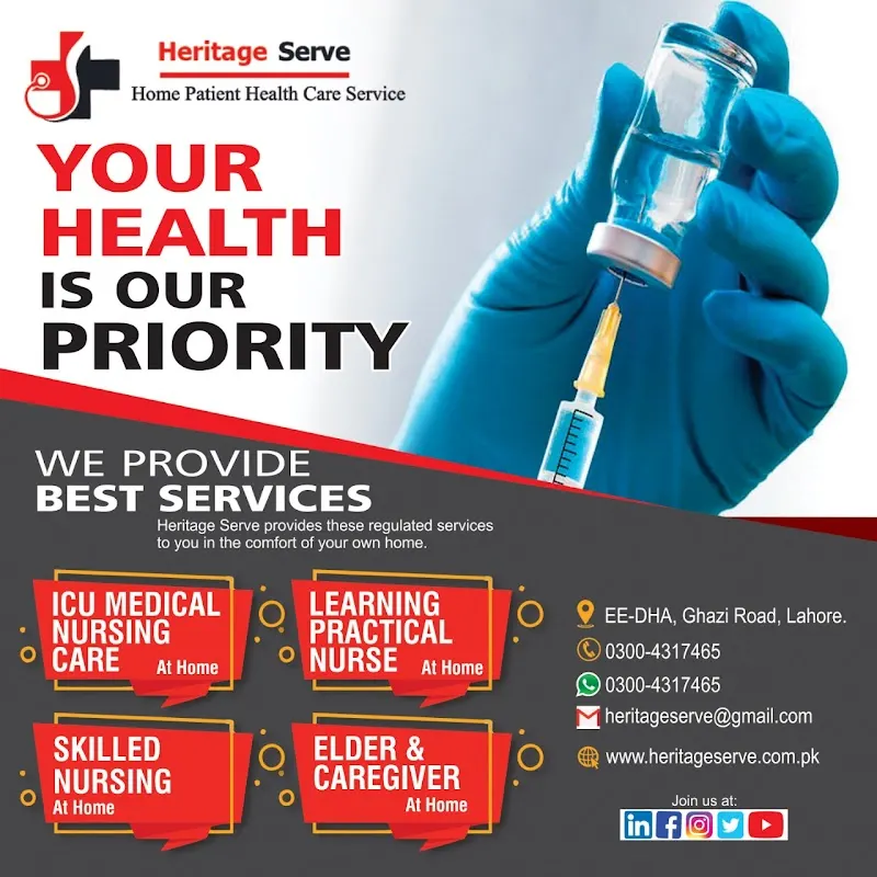 Heritage Serve Home Patient Health Care Services, Retirement Home in Lahore