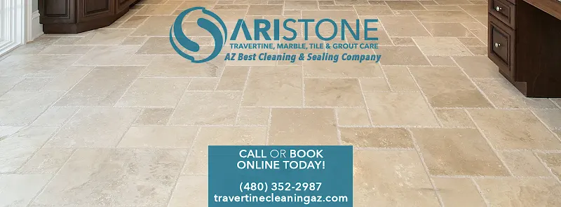 AriStone Travertine Cleaning, Sealing & Polishing, Floor Refinishing Service in Scottsdale