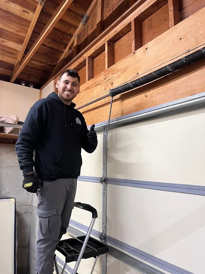 Tomys garage door