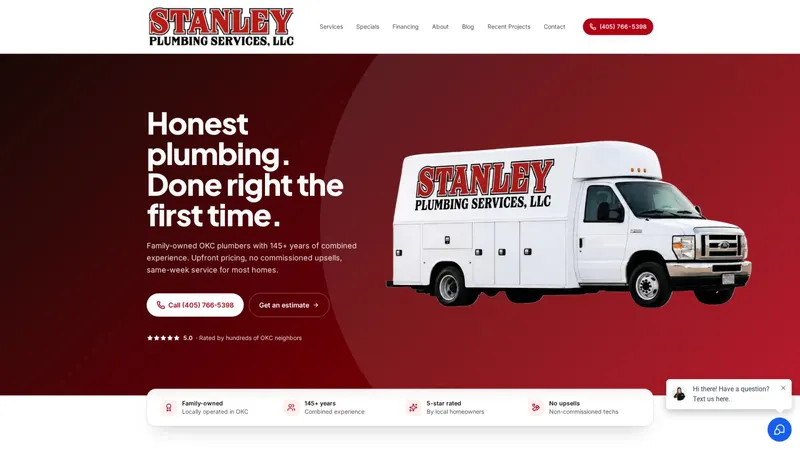 Stanley Plumbing Services, LLC, plumber in Oklahoma City